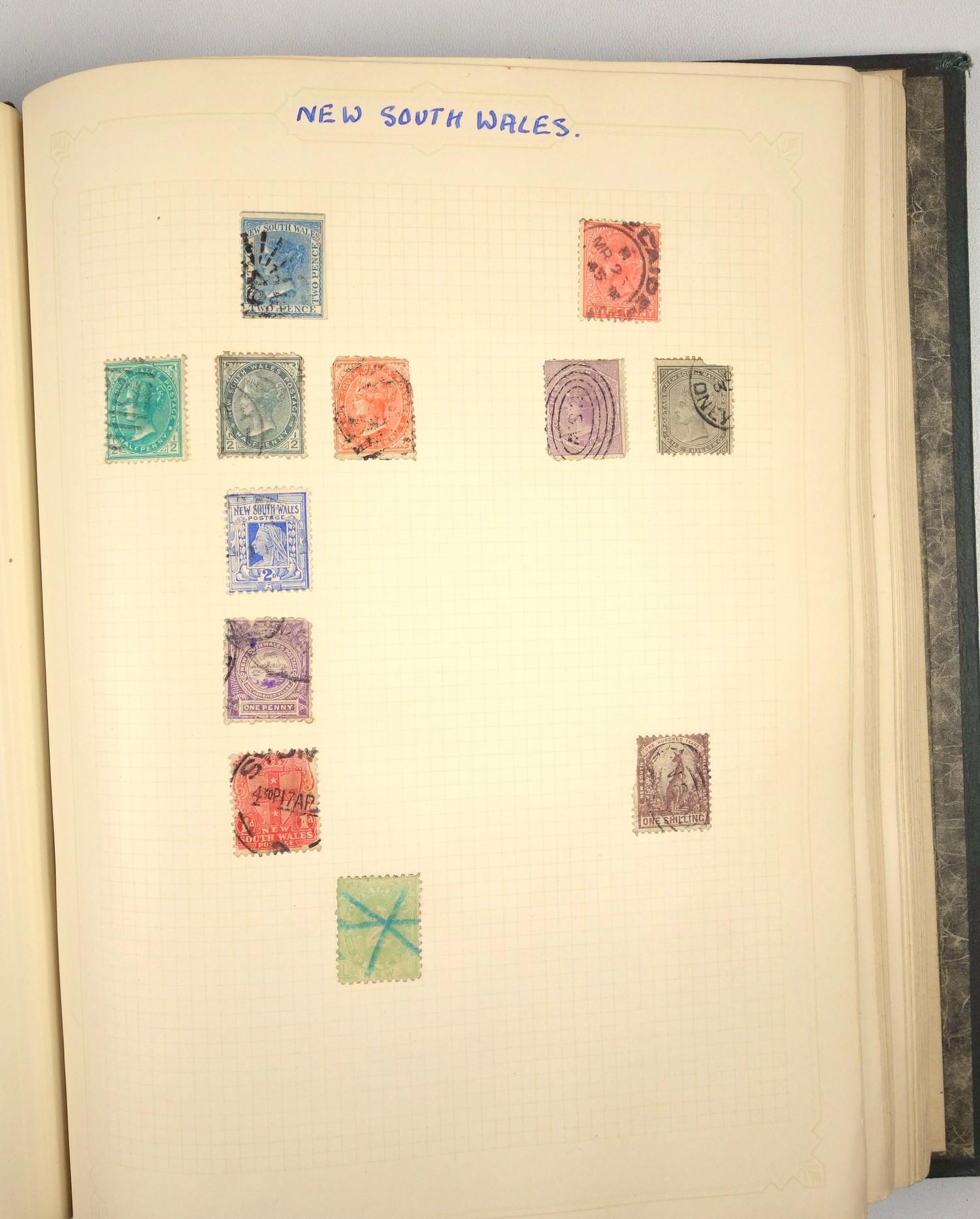 A large collection of stamps, contained in five albums and some loose examples, including a broad - Image 59 of 60