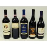 Barolo wines Tordi Vento, 2004, Ville Peironte 2007, Terra Davino 2007, 2011 and 2012, Cantine