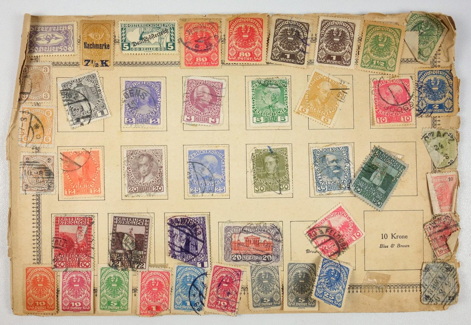 A large collection of stamps, contained in five albums and some loose examples, including a broad - Image 6 of 60