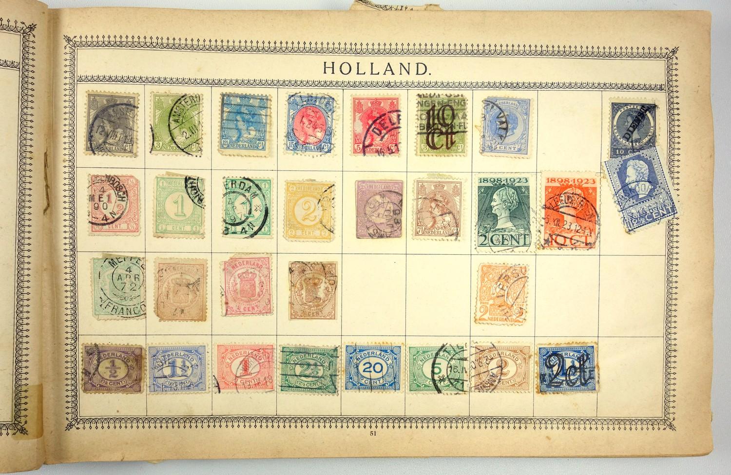 A large collection of stamps, contained in five albums and some loose examples, including a broad - Image 16 of 60