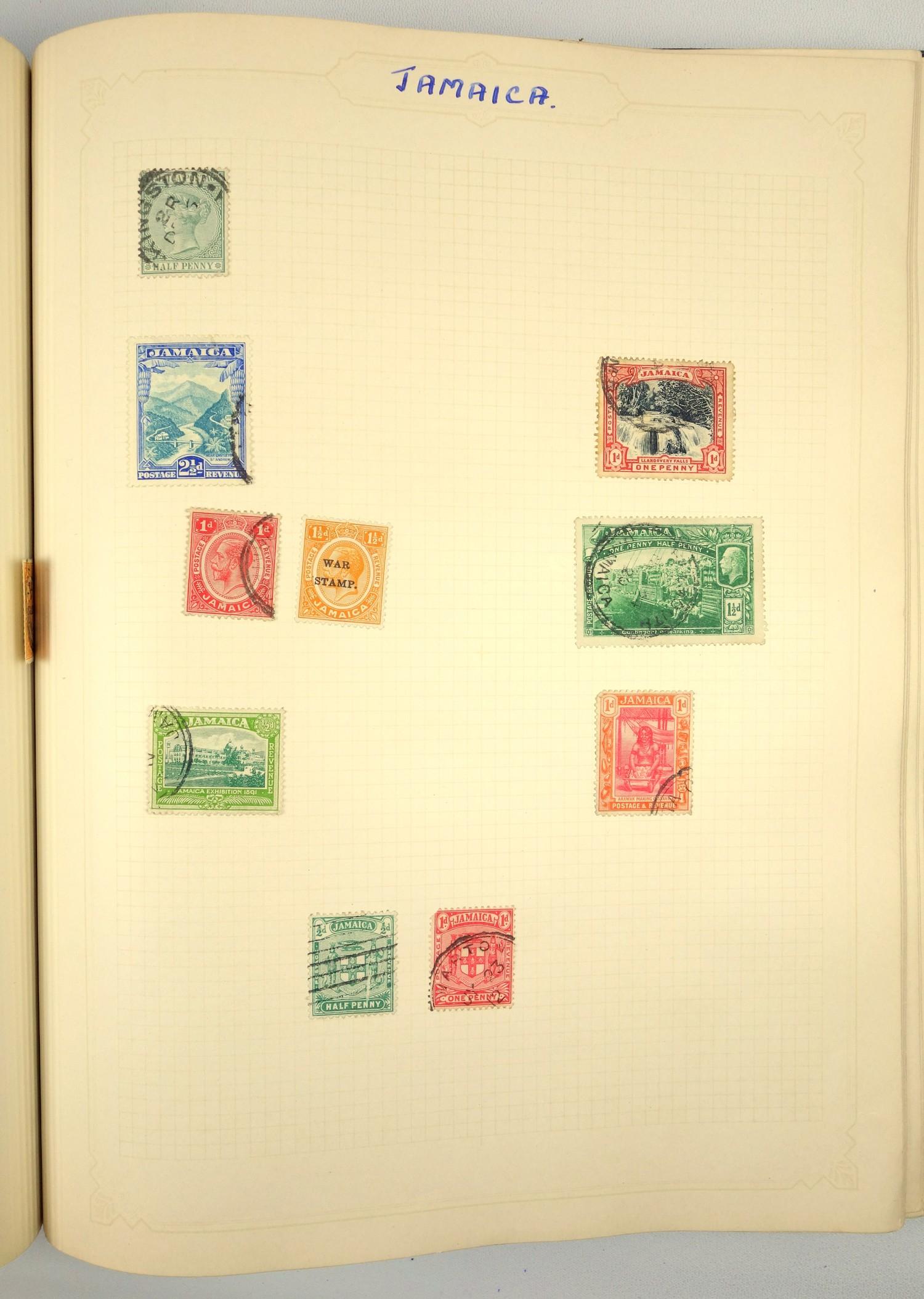 A large collection of stamps, contained in five albums and some loose examples, including a broad - Image 54 of 60