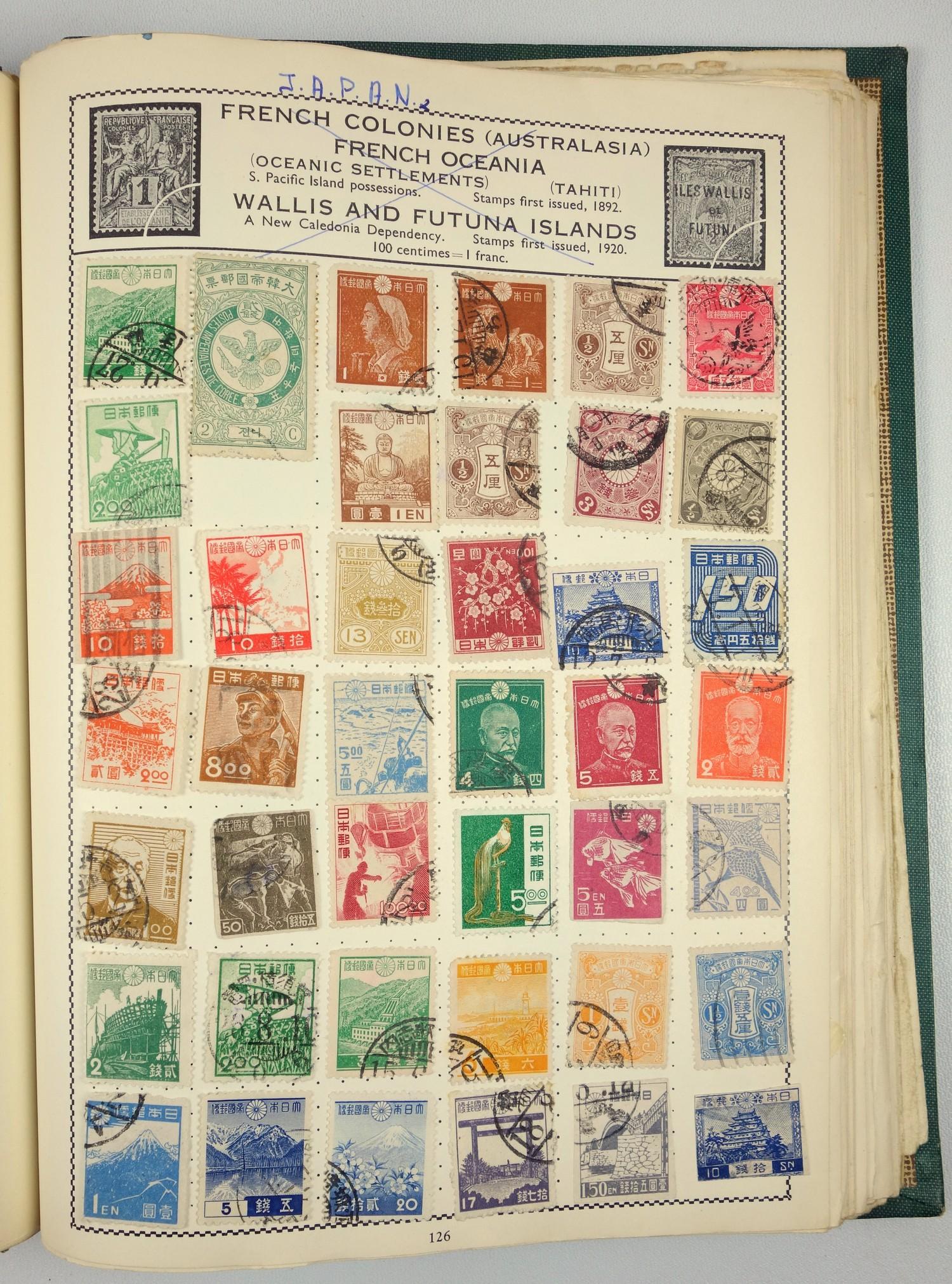 A large collection of stamps, contained in five albums and some loose examples, including a broad - Image 32 of 60