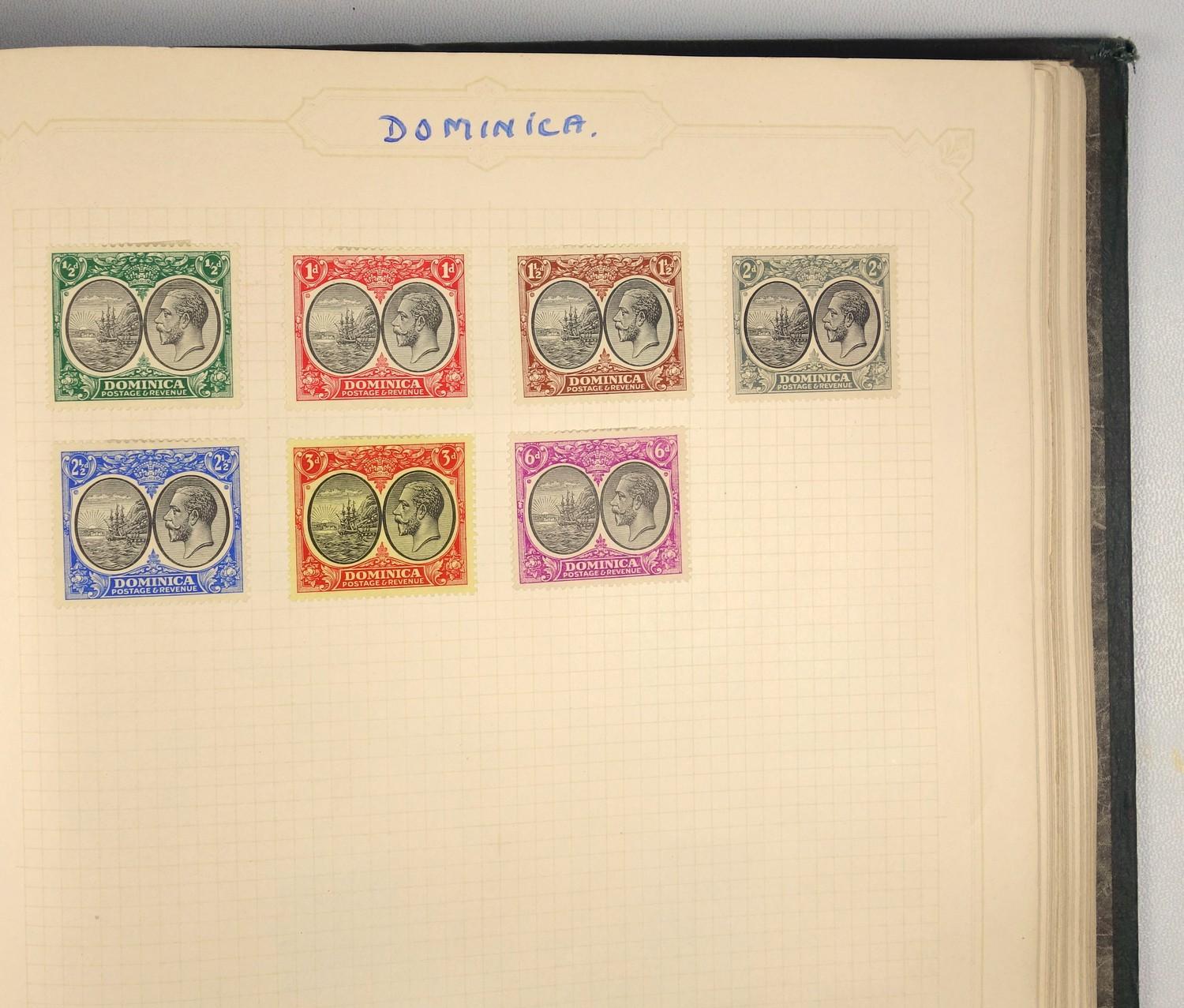 A large collection of stamps, contained in five albums and some loose examples, including a broad - Image 50 of 60