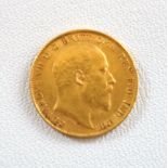 Edward VII gold Half Sovereign 1909