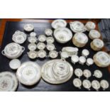 Coalport and Foley, extensive dinner and coffee service in Ming Rose Pattern dinner service, inc.