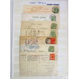 Collection of late Victorian and Edwardian postmarks and postcards, many franked Leeds and