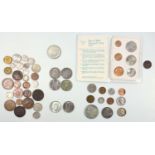 India rupees, 1901, 1907, 1917, 1944, USA dollar, 1921s, ½ dollars, 1968, 1979, counterfeit 1877,
