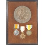 Militaria ? Two Family groups comprising the 1914 Star, War and Victory medals(Pip, Squeak &