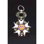 French Legion d'Honneur silver and enamel medal/decoration