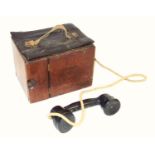 First World War GPO No 110, Mark 234 Magneto field telephone stamped C18/234, with a later TMC