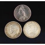 Victoria crown, 1887, George V crown, 1935, George VI crown 1937 (3)