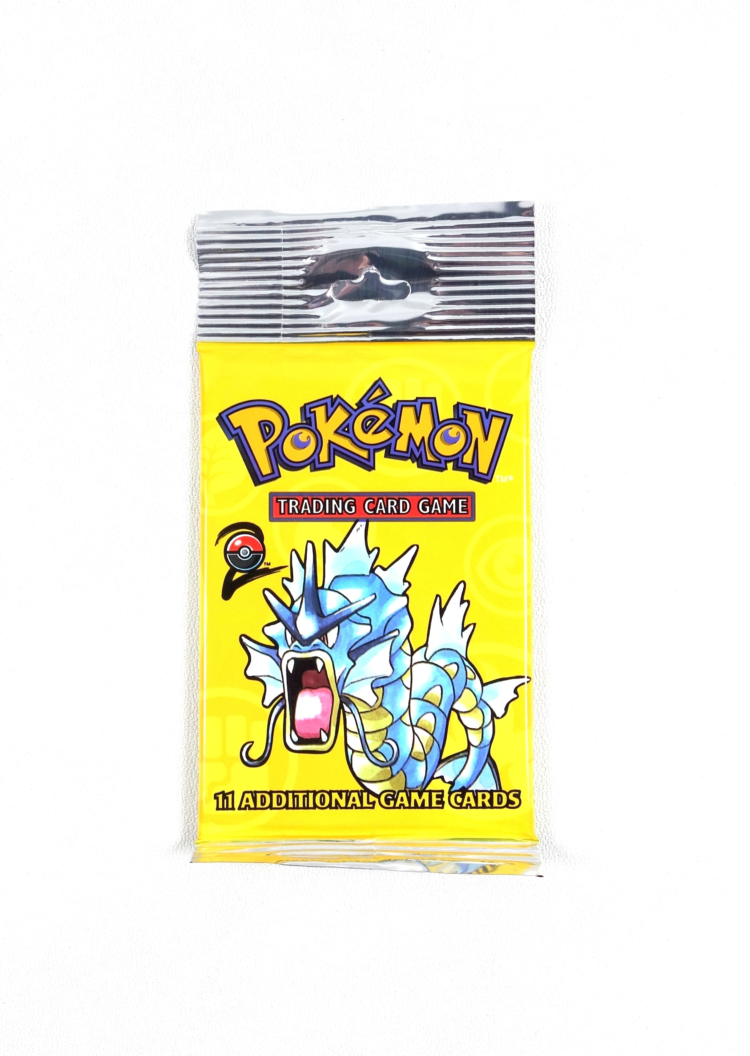 Pokémon TCG Base Set 2 Booster Pack - Gyarados, sealed in original packaging. From a box of 72