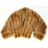 A Blonde Mink Evening Wrap, a brown mink hat and a brace of Russian Sables as neck warmers (3)