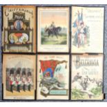 10 Victorian music score covers including 'Chippendale Polka', all glazed, 35 x 25cm approx. (10)