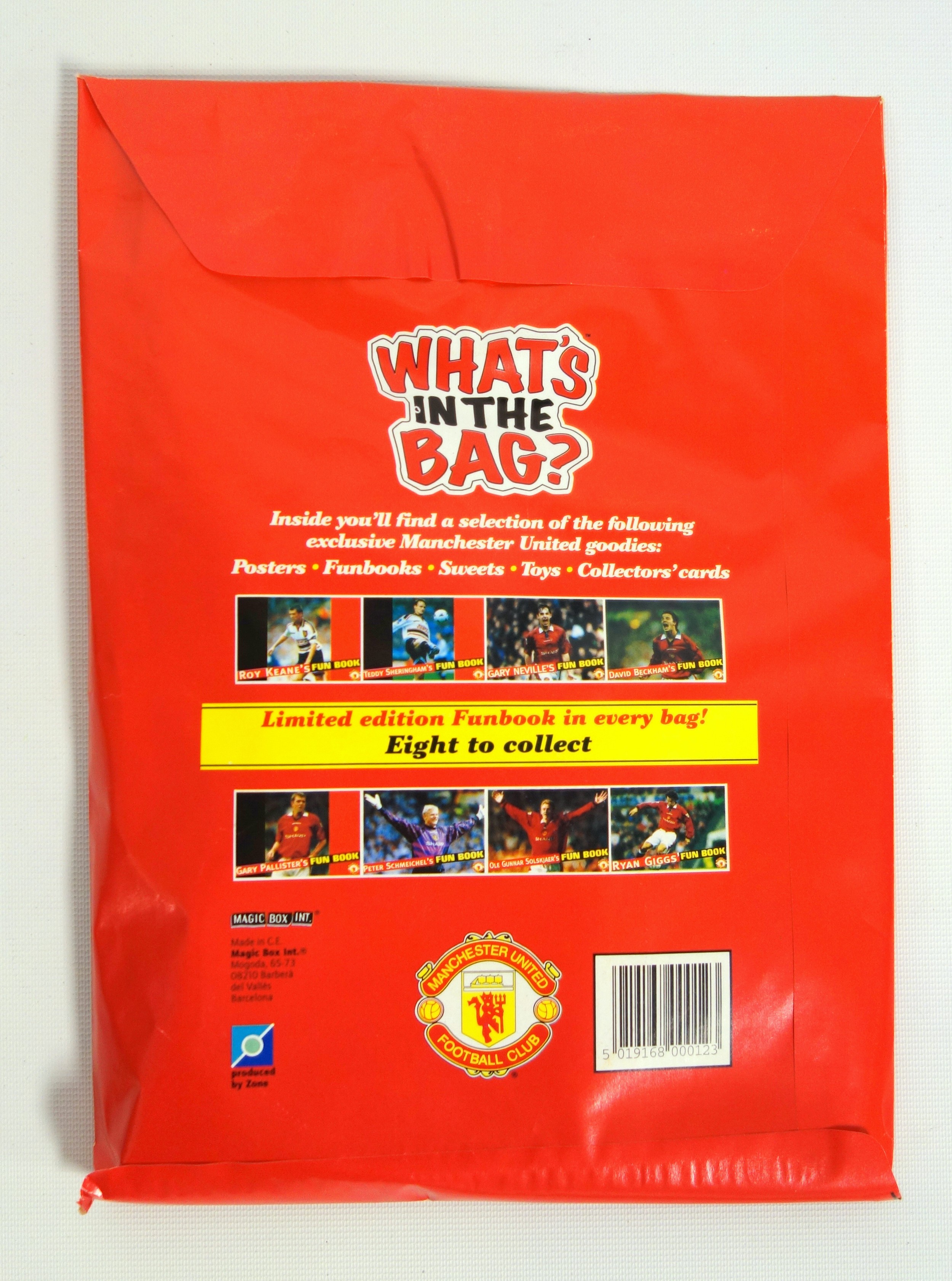 Four rare unopened Manchester United Football Club 'WHAT'S IN THE BAG?' Toys, surprises and official - Image 2 of 2