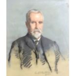Frank Samuel Eastman (1878-1964), portrait study of a bearded gentleman, seated half length, wearing