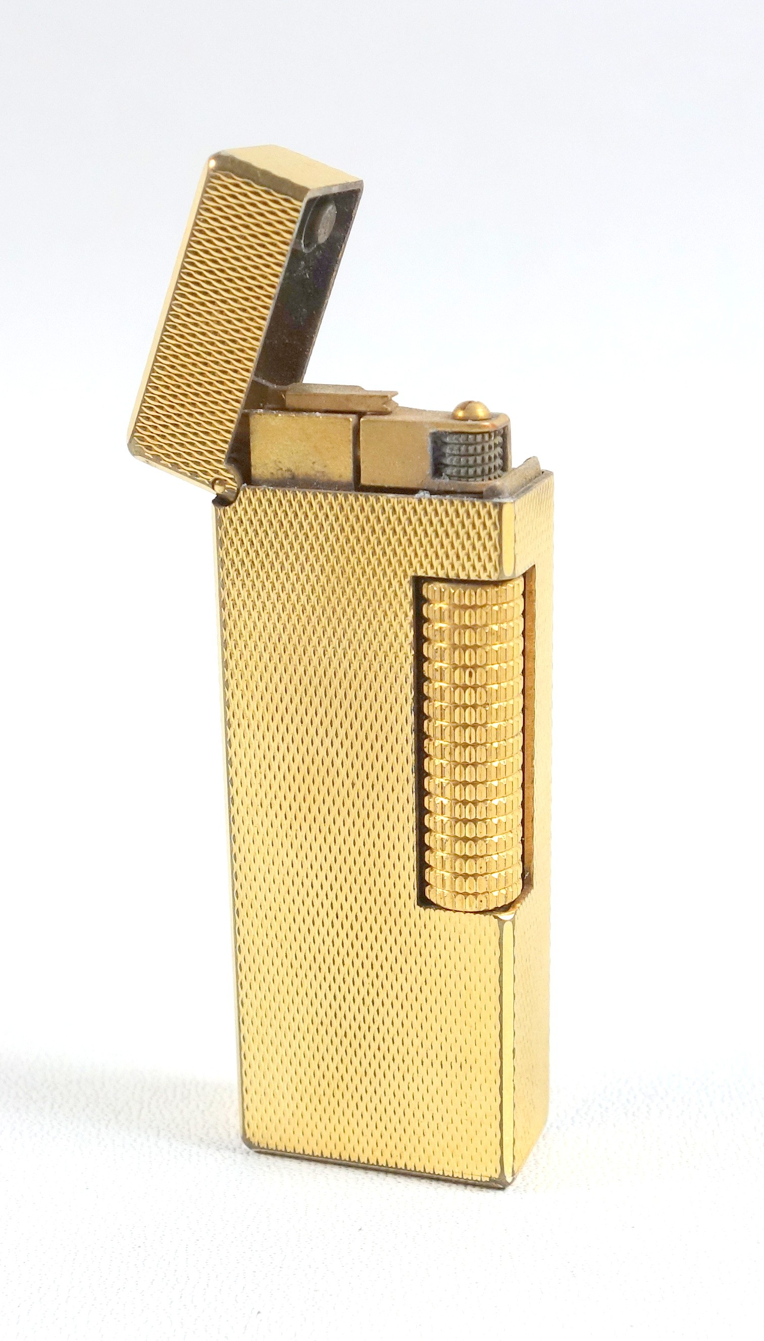 A gold Plated Dunhill lighter in original fitted case, together with an Omega wrist watch and a felt - Bild 5 aus 11