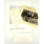 The Beatles, signed B.O.A.C. Rolls-Royce 707 Jetliner postcard, signatures of Paul McCartney, George