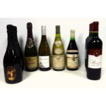A mixed lot of 31 red and white wines including 13 bottles Jasnieres 1976, 8 bottles Savennieres