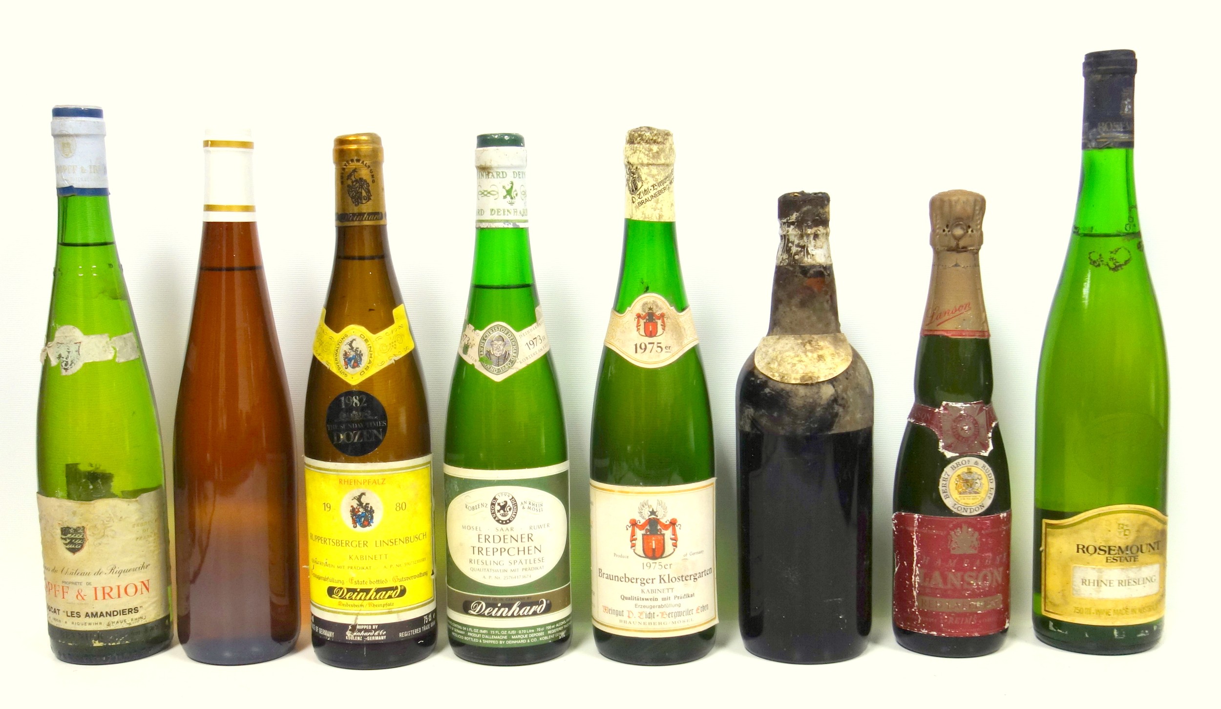 A mixed lot of 20 wines to include 6 German (Kabinet and Spatlese ? various vintages), a half bottle