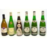 14 bottles of assorted provincial French and German white wines, assorted vintages (1972-1979) to