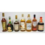 11 assorted Spirits to include, Cointreau x2, Southern Comfort x 2, Benedictine, Drambuie, Bacardi