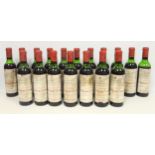 18 half bottles Chateau Lestage 1970, Parsac-Saint Emilion, shipped by Hedges and Butler (18)