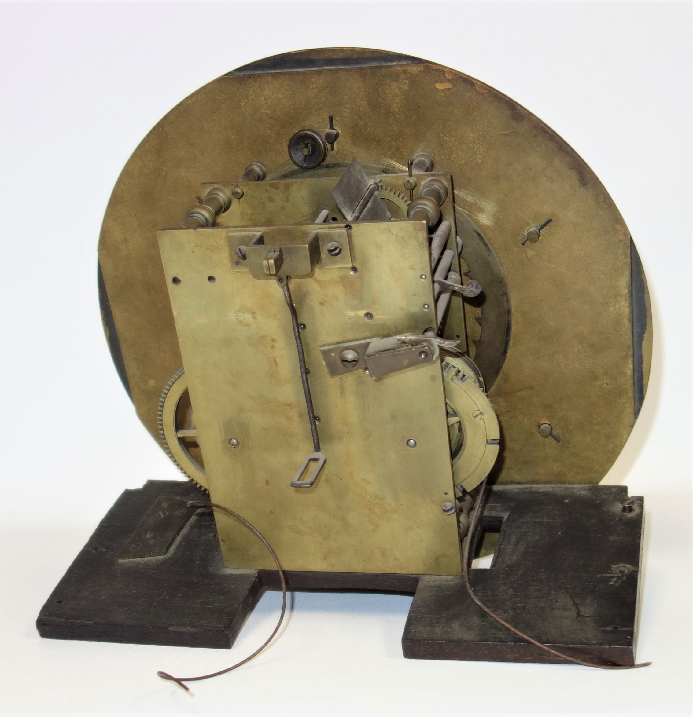 George III longcase clock movement with a circular brass dial inscribed IOHN Ward, Richmond, with - Image 4 of 7