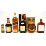 Mixed lot of spirits to include Dimple de Lux 12 year old Scotch Whisky, boxed, other Whisky?s, 1