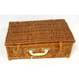 A Mid-20th century Brexton picnic hamper for four.