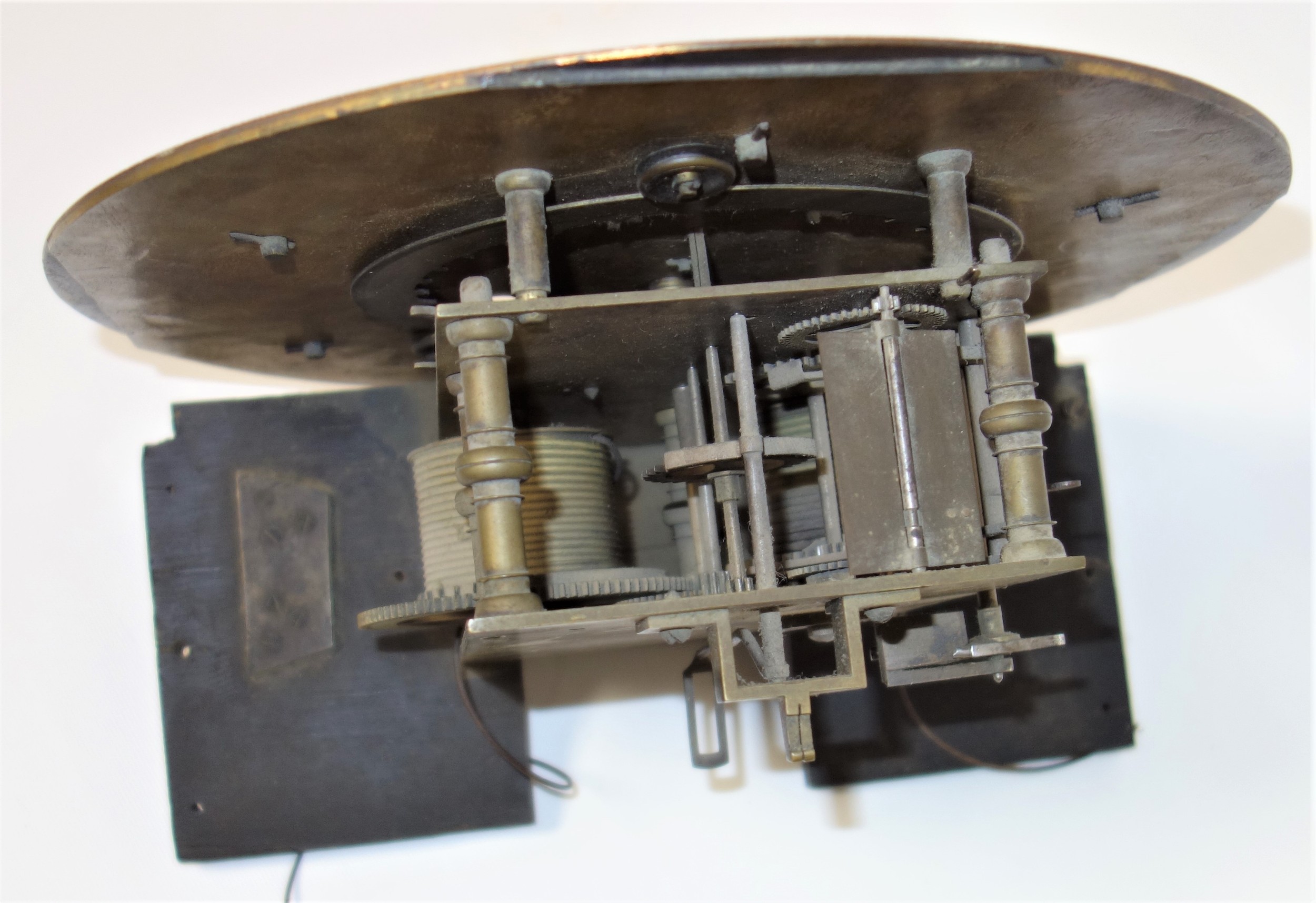 George III longcase clock movement with a circular brass dial inscribed IOHN Ward, Richmond, with - Image 3 of 7