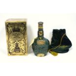 1 bottle Chivas Royal Salute 21 year old Blended Scotch Whisky, with green velvet pouch and boxed.