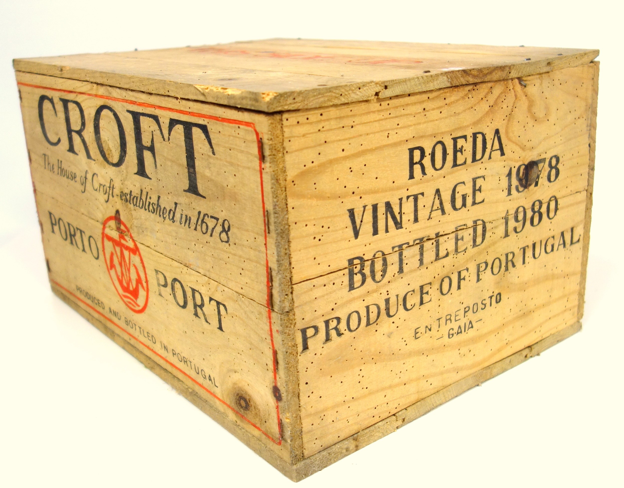 12 bottles Croft Quinta da Roeda Port 1978, bottled in 1980 in OWC