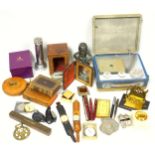 A mixed lot to include two ACME Thunderer whistles, a vintage tape measure by Dean of London, 3