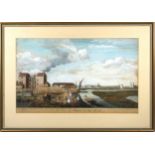 Three 18th century colour engravings titled, 'A View of Chelsea Water Works', 'A View taken near