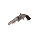 A rimfire revolver Smith & Wesson model 11/2 Tip up system, 5 shot. 32 Rimfire Nickel plated ca