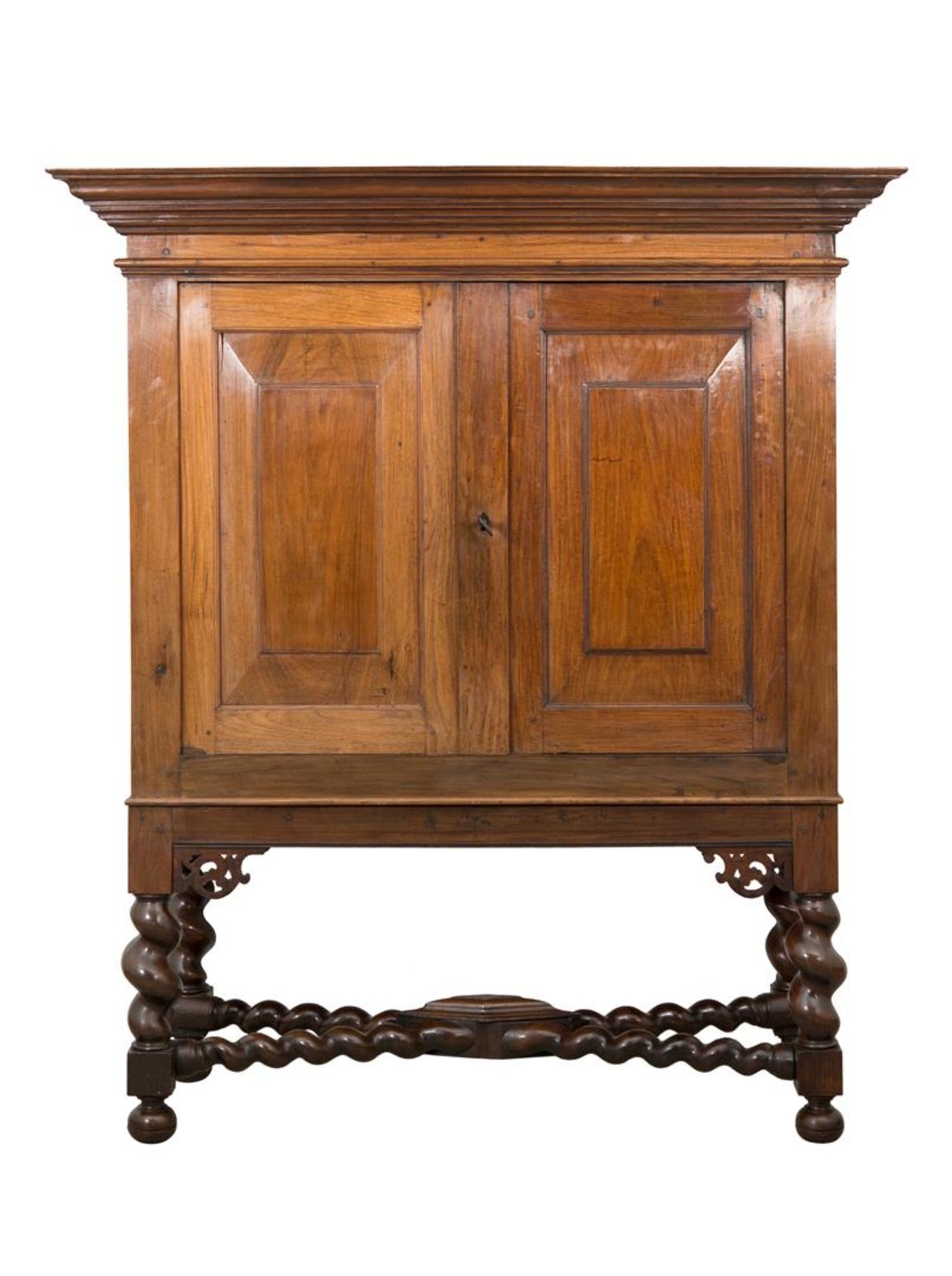 A colonial cabinet on stand, Java, end 17th century.Provenance: ex collection Beltman, The Hague;