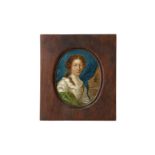 Possibly by Willem van Mieris (1662-1747), a portrait miniature, unsigned, painting on copper.