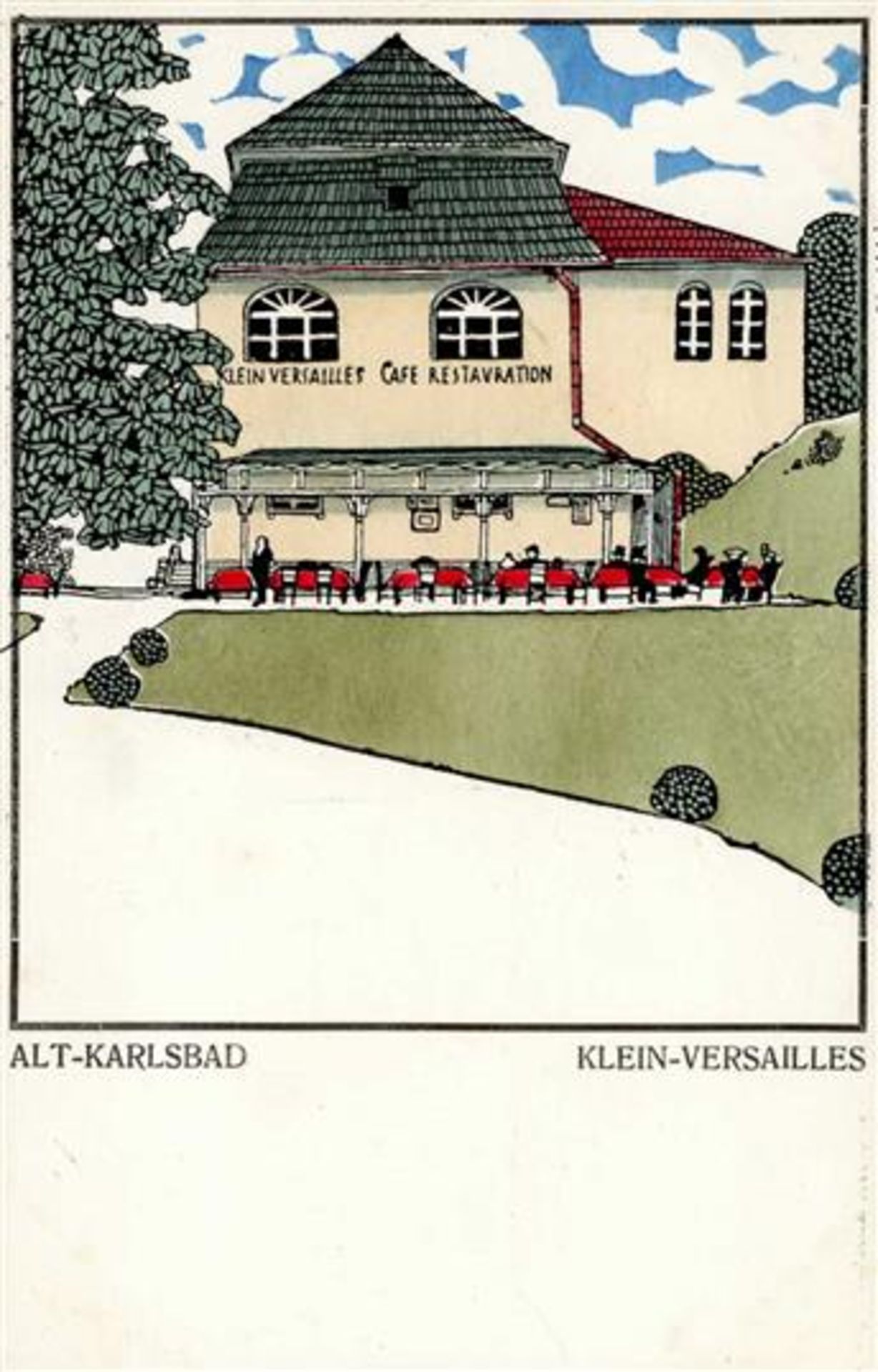 Wiener Werkstätte 220 Schwetz, Karl Alt Karlsbad Klein-Versailles I-