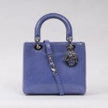 Christian Dior. Lady Dior Bag Python Blue.