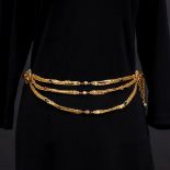 Chanel. Chain Belt mit Strass und Farbsteinen im Byzantinischen Stil.