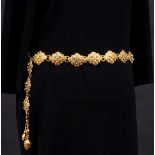 Chanel. Langer Chain Belt mit Strass-Besatz.