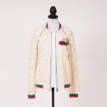 Gucci. Flower Lace Bomber Jacket.