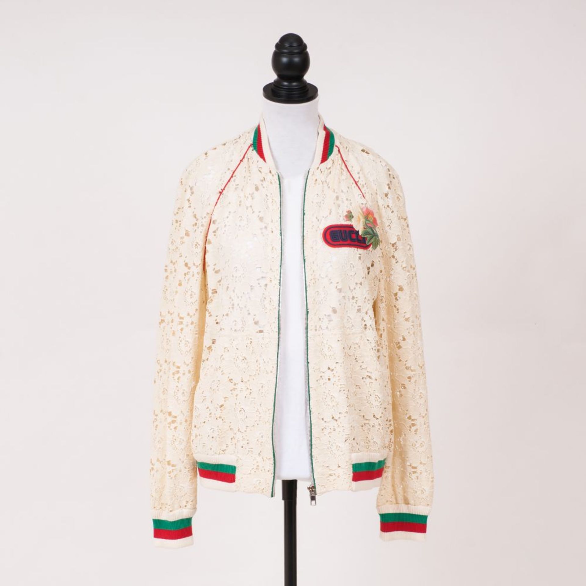 Gucci. Flower Lace Bomber Jacket.