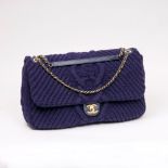 Chanel. Große Flap Bag Wool Tweed.