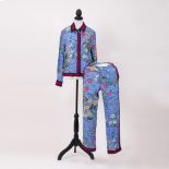 Gucci. Floral Print Pyjama-Style Hose und Shirt.