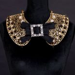 Dolce & Gabbana. Grande Schleifen-Collier 'Colletto' mit Swarovski-Kristallen.