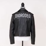 Christian Dior. Diorodeo Black Leather Biker Jacket.