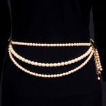 Chanel. Faux Pearls Belt Buckle.