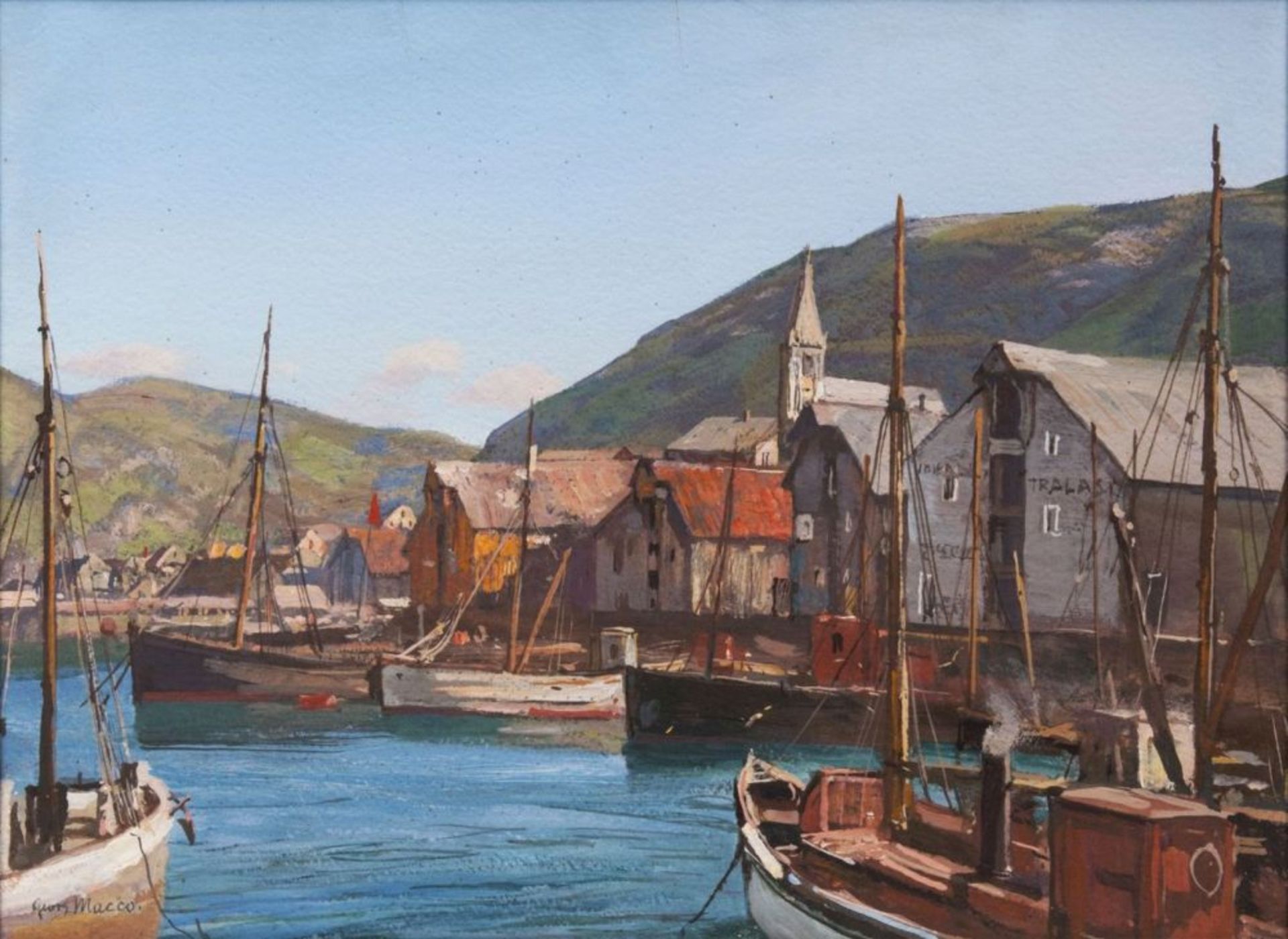 Georg Macco (Aachen 1863 - Genua 1933). Hammerfest.